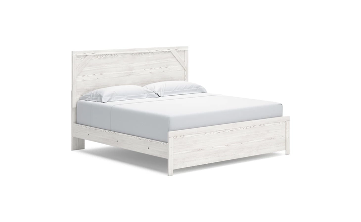 Gerridan KING PANEL RAILS ASHLEY FURNITURE White/Gray B1190-97