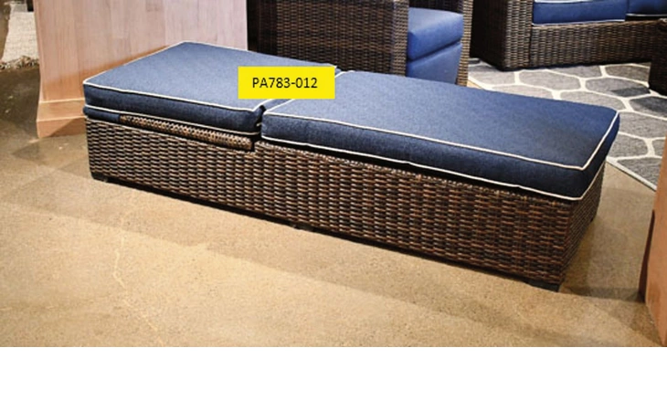 Grasson Lane CHAISE SEAT CUSHION ASHLEY Brown/Blue PA783-012