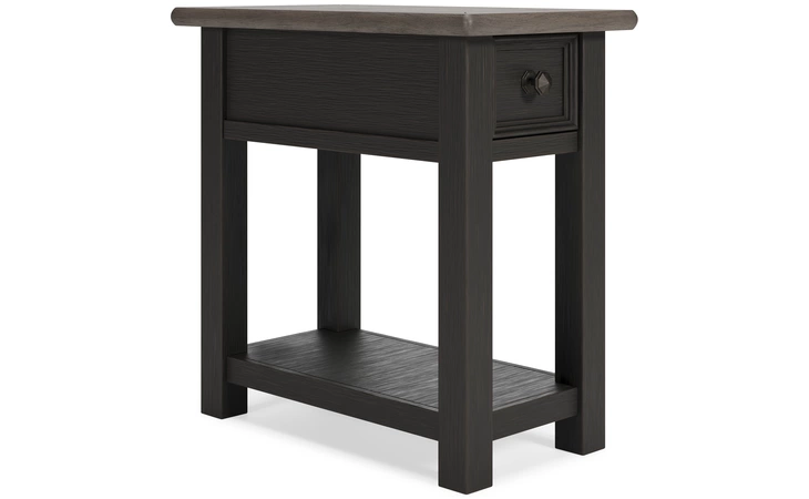 Tyler Creek CHAIR SIDE END TABLE ASHLEY Grayish Brown/Black T736-107