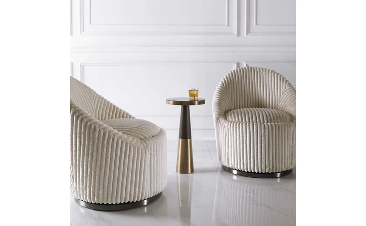 24982 FORTIER ACCENT TABLE, ESPRESSO UTTERMOST  24982