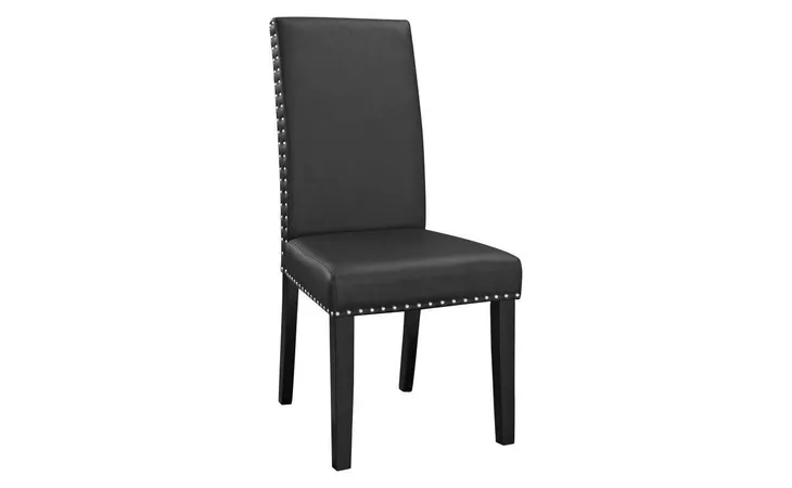 SL-1382-CHAR  CHARCOAL (2 CTN) DINING CHAIR W NAILHEAD