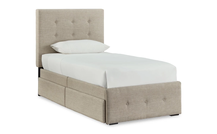 Gladdinson TWIN UPH STORAGE BED ASHLEY Gray B092-53