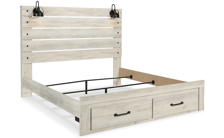 Cambeck KING STORAGE FOOTBOARD/CAMBECK ASHLEY Whitewash B192-56S