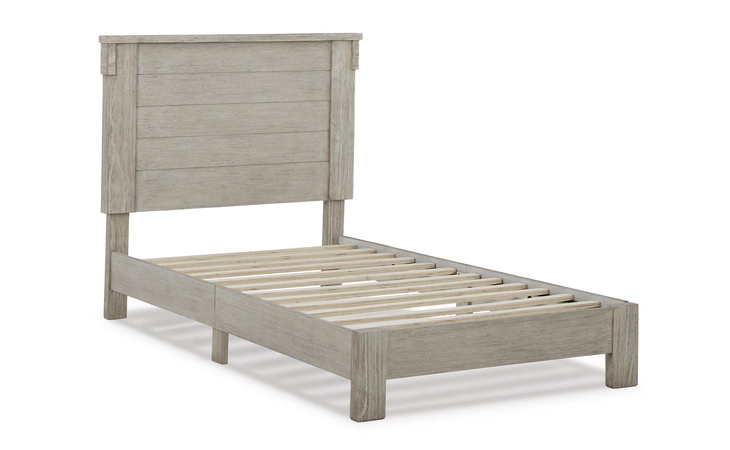 Hollentown TWIN PANEL BED ASHLEY Whitewash B434-71
