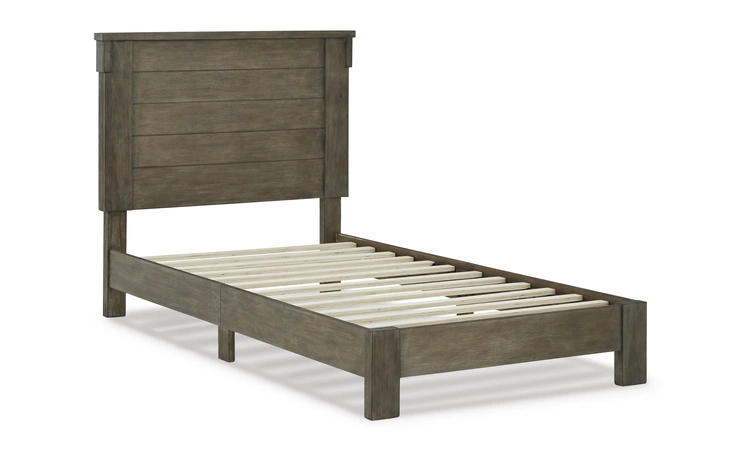Shamryn TWIN PANEL BED ASHLEY Grayish Brown B436-71