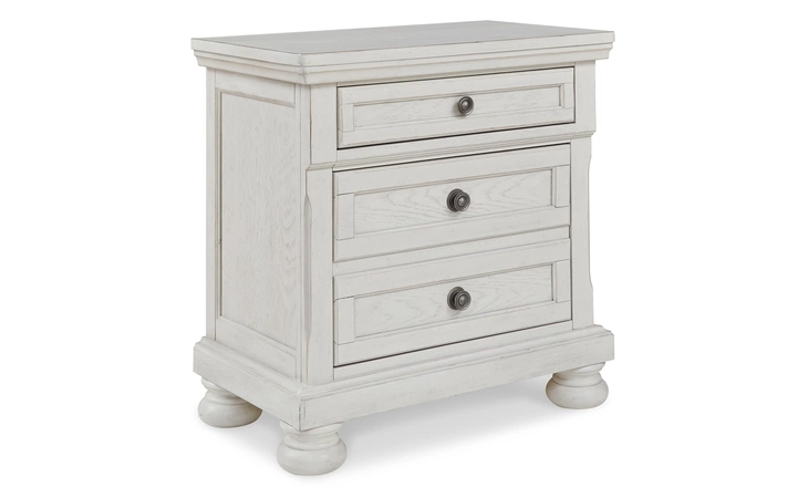 Robbinsdale TWO DRAWER NIGHT STAND ASHLEY Antique White B742-92