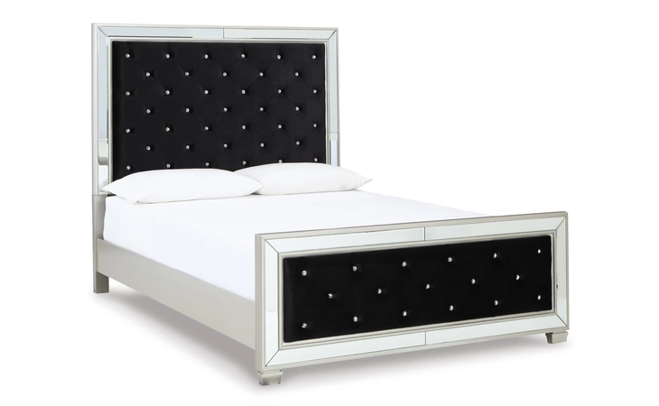 Lindenfield QUEEN UPH PANEL HEADBOARD ASHLEY Silver B758-57