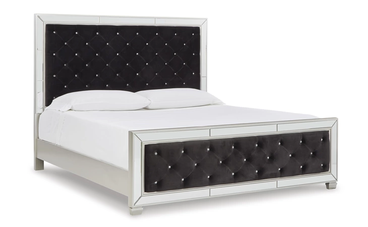 Lindenfield KING/CAL KING UPH PANEL HDBD ASHLEY Silver B758-58