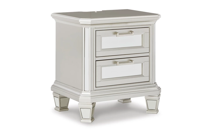 Lindenfield TWO DRAWER NIGHT STAND ASHLEY Silver B758-92