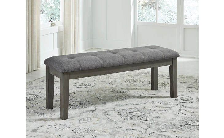 Hallanden LARGE UPH DINING ROOM BENCH ASHLEY Gray D589-00