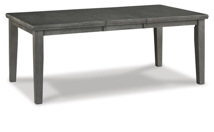 Hallanden RECT DRM BUTTERFLY EXT TABLE ASHLEY Gray D589-35