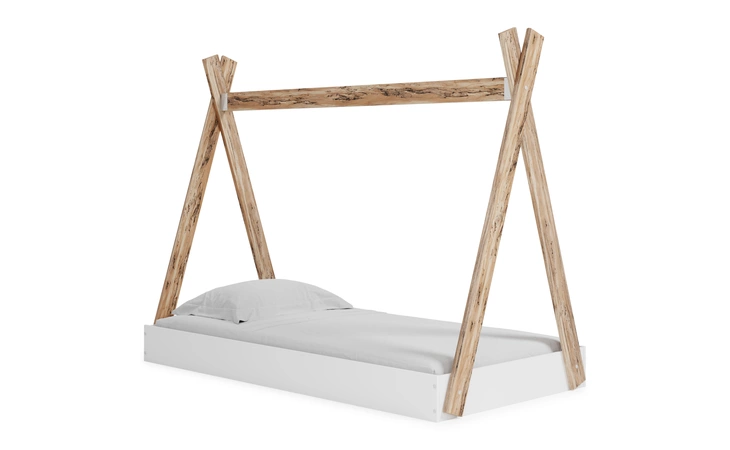 Piperton TWIN TENT COMPLETE BED IN BOX ASHLEY White EB1221-121
