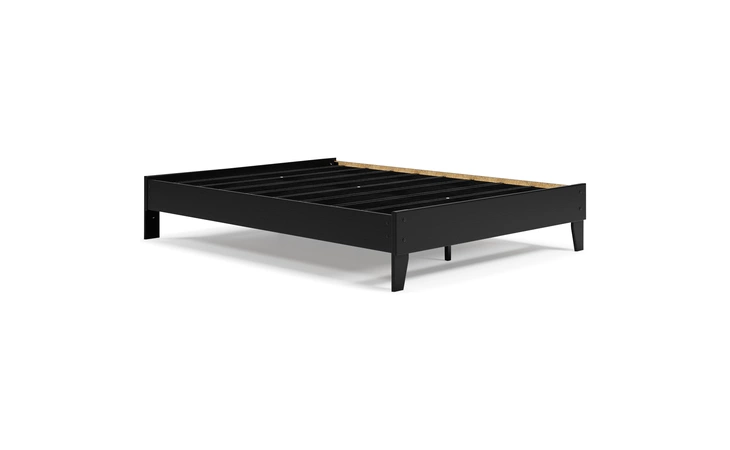 Finch QUEEN PLATFORM BED ASHLEY Black EB3392-113