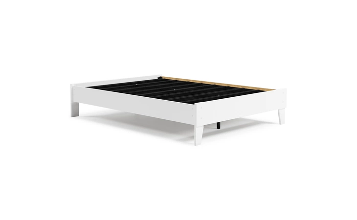 Flannia FULL PLATFORM BED ASHLEY White EB3477-112