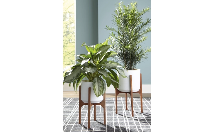 Dorcey PLANTER SET (2/CN) ASHLEY White/Brown A2000427
