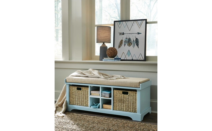 Dowdy STORAGE BENCH ASHLEY Teal A3000121