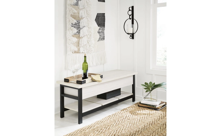 Rhyson STORAGE BENCH ASHLEY White A3000312