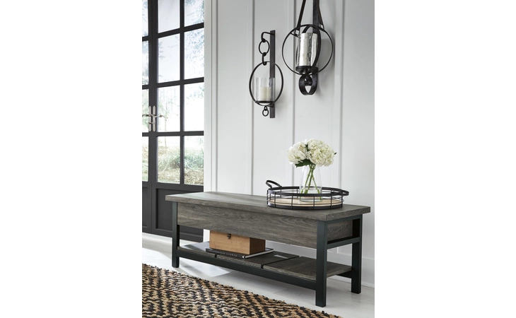 Rhyson STORAGE BENCH ASHLEY Brown A3000313