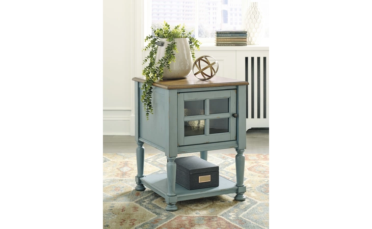 Mirimyn ACCENT CABINET ASHLEY Teal/Brown A4000381