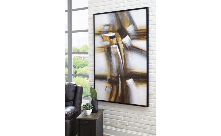 Trenick WALL ART ASHLEY Gray/Brown/Black A8000318