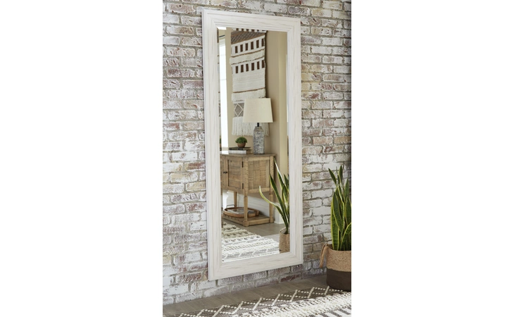 Jacee FLOOR MIRROR ASHLEY Antique White A8010217
