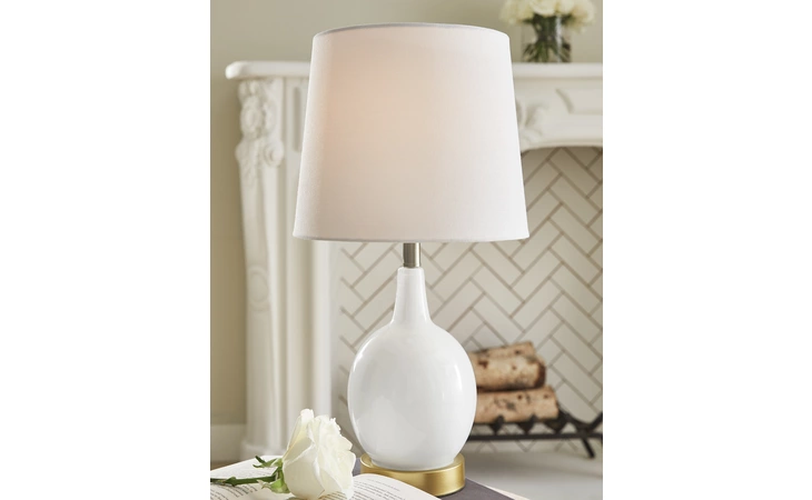 Arlomore GLASS TABLE LAMP (1/CN) ASHLEY Glass Table Lamp (1/CN) L431544