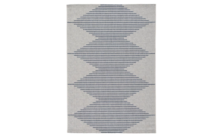 Alverno MEDIUM RUG ASHLEY White/Blue R405002