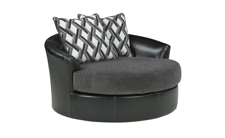 Kumasi OVERSIZED SWIVEL ACCENT CHAIR ASHLEY FURNITURE Smoke 3222221