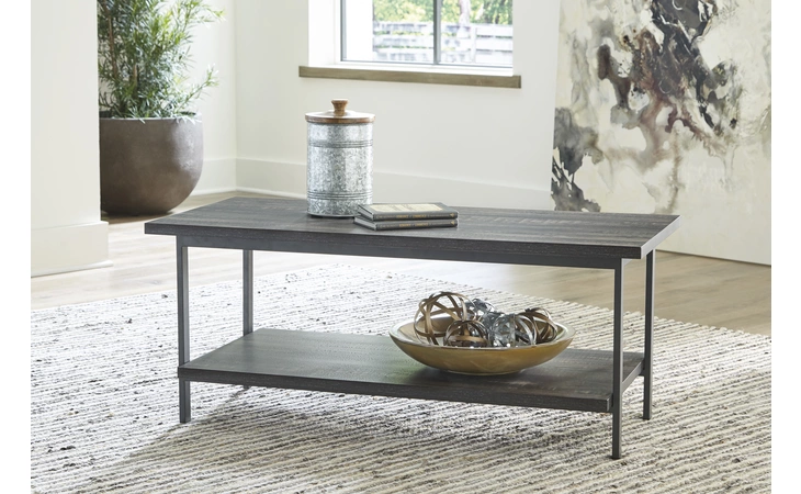 Jandoree RECTANGULAR COFFEE TABLE ASHLEY Grayish Brown T085-1