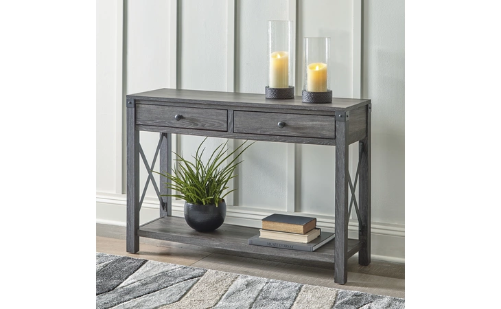 Freedan CONSOLE SOFA TABLE ASHLEY Grayish Brown T175-4