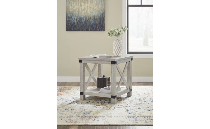 Carynhurst RECTANGULAR END TABLE ASHLEY Whitewash T929-3