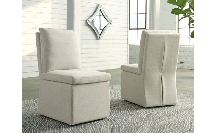 Krystanza DINING UPH SIDE CHAIR (2/CN) ASHLEY Weathered Gray D766-02