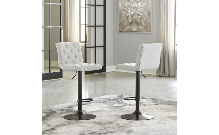 Gaddison TALL UPH SWIVEL BARSTOOL(2/CN) ASHLEY  D122-130