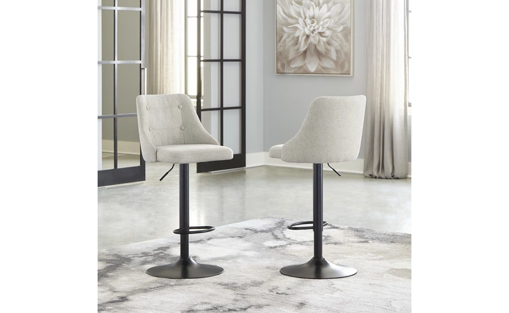 Gaddison TALL UPH SWIVEL BARSTOOL(2/CN) ASHLEY  D122-330