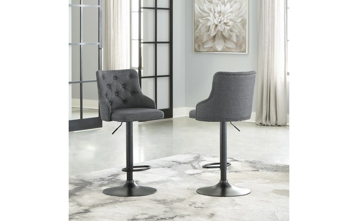 D122-730 Gaddison TALL UPH SWIVEL BARSTOOL(2/CN)