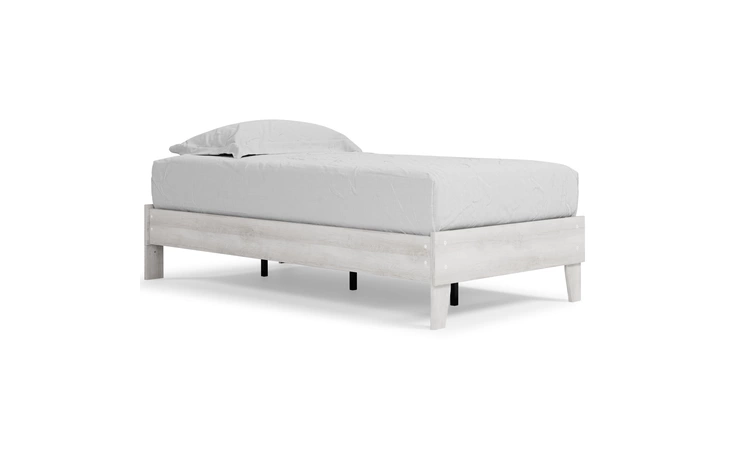 Paxberry TWIN PLATFORM BED ASHLEY Whitewash EB1811-111