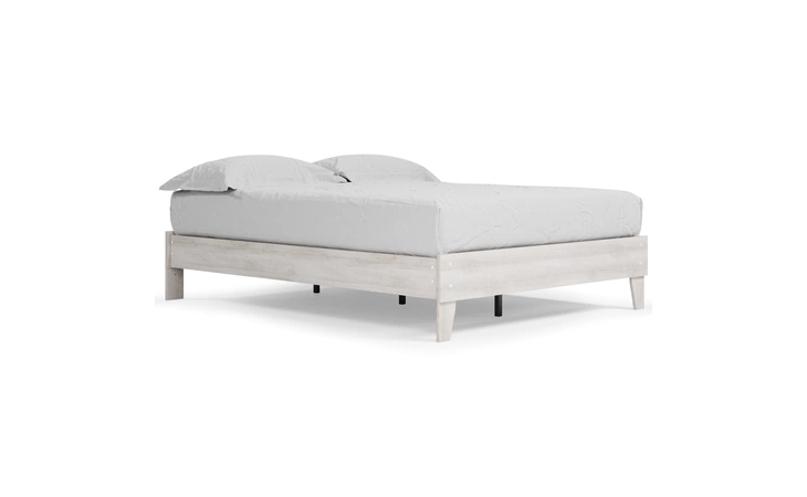 Paxberry QUEEN PLATFORM BED ASHLEY Whitewash EB1811-113
