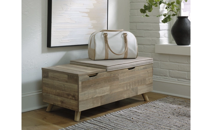 Gerdanet STORAGE BENCH ASHLEY Beige/Brown A3000318