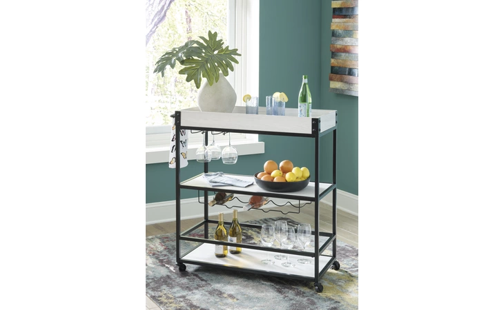 Bayflynn BAR CART ASHLEY White/Black A4000393