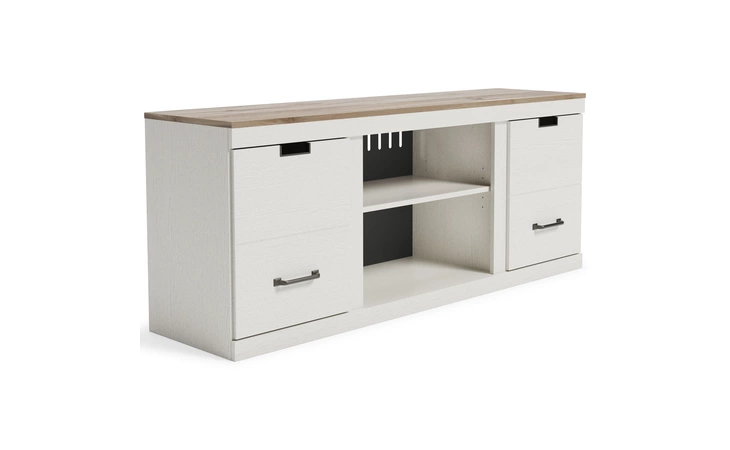 Vaibryn LG TV STAND W/FIREPLACE OPTION ASHLEY LG TV Stand w/Fireplace Option EW1428-168