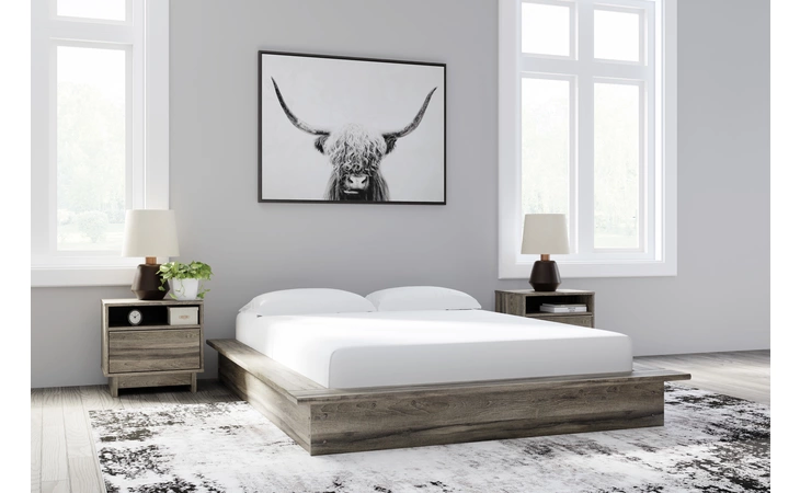 Shallifer FULL PLATFORM BED ASHLEY Brown EB1104-212