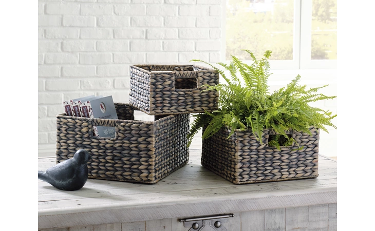 Elian BASKET SET (3/CN) ASHLEY Antique Gray A2000469