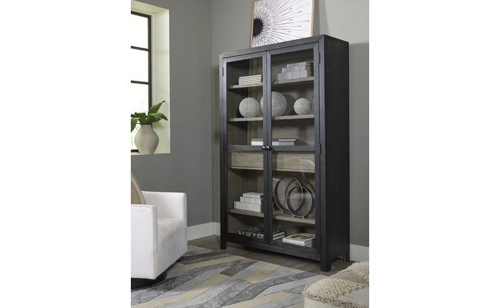 Lenston ACCENT CABINET ASHLEY Black/Gray A4000507