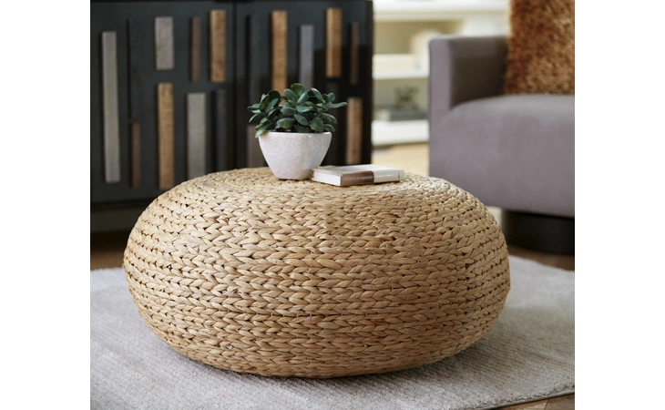 Galice WOVEN COFFEE TABLE ASHLEY Light Brown A4000517
