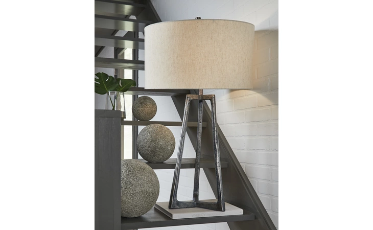 Ryandale METAL TABLE LAMP (1/CN) ASHLEY Antique Pewter Finish L208334