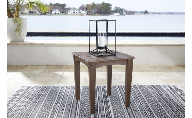 Emmeline SQUARE END TABLE ASHLEY Brown P420-702