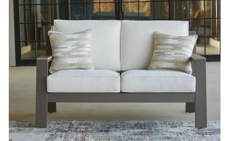 Tropicava LOVESEAT W/CUSHION ASHLEY Taupe/White P514-835