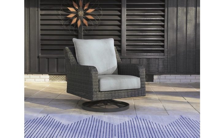 Elite Park SWIVEL LOUNGE W/ CUSHION ASHLEY Gray P518-821