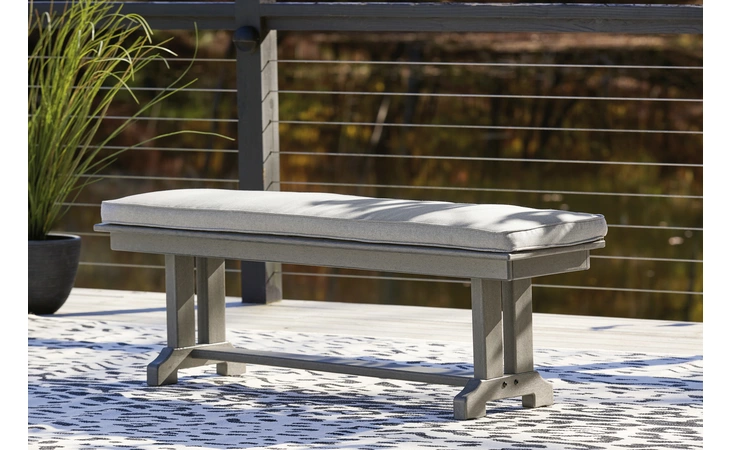 Visola BENCH WITH CUSHION ASHLEY Gray P802-600