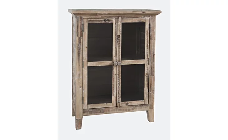 RUSTIC SHORES COLLECTION - ASSEMBLED 2 DOOR HIGH CABINET W/GLASS PANEL DOORS - ASSEMBLED RUSTIC SHORES COLLECTION - ASSEMBLED JOFRAN  2125-32